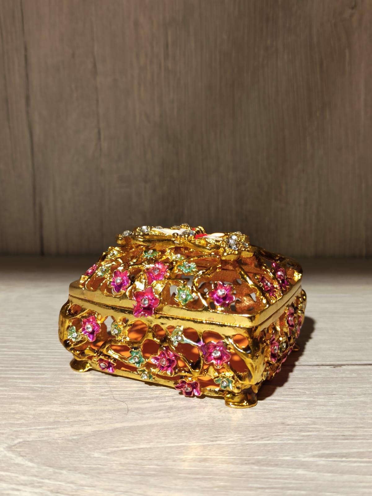 Swarovski Taşlı Kelebek Kutu Mücevherlik / Dekoratif Biblo - Miamantra