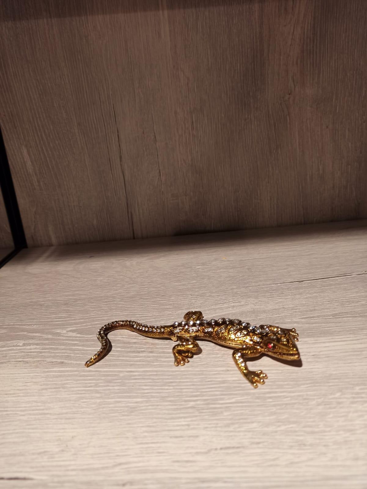 Swarovski Taşlı Kertenkele Mücevherlik / Dekoratif Biblo - Miamantra