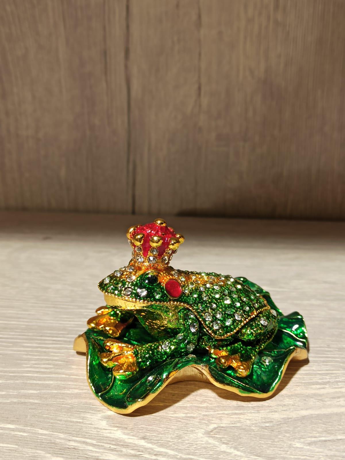 Swarovski Taşlı Kurbağa Mücevherlik / Dekoratif Biblo - Miamantra