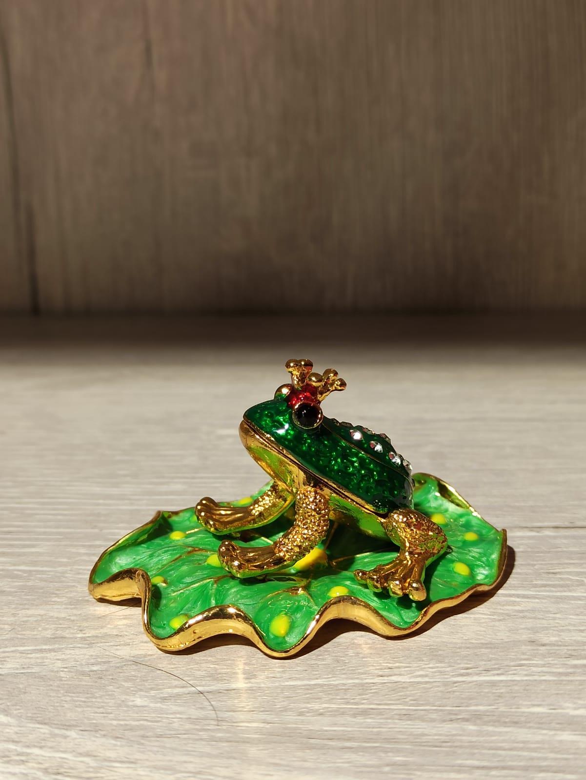 Swarovski Taşlı Kurbağa Mücevherlik / Dekoratif Biblo - Miamantra