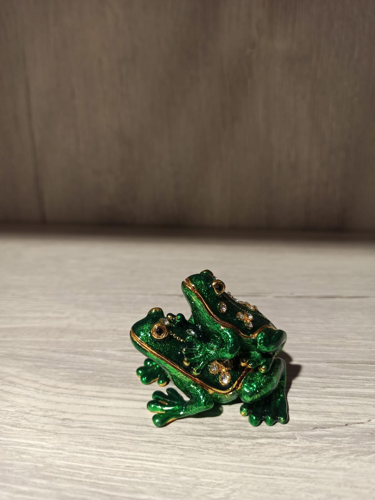 Swarovski Taşlı Kurbağa Mücevherlik / Dekoratif Biblo - Miamantra