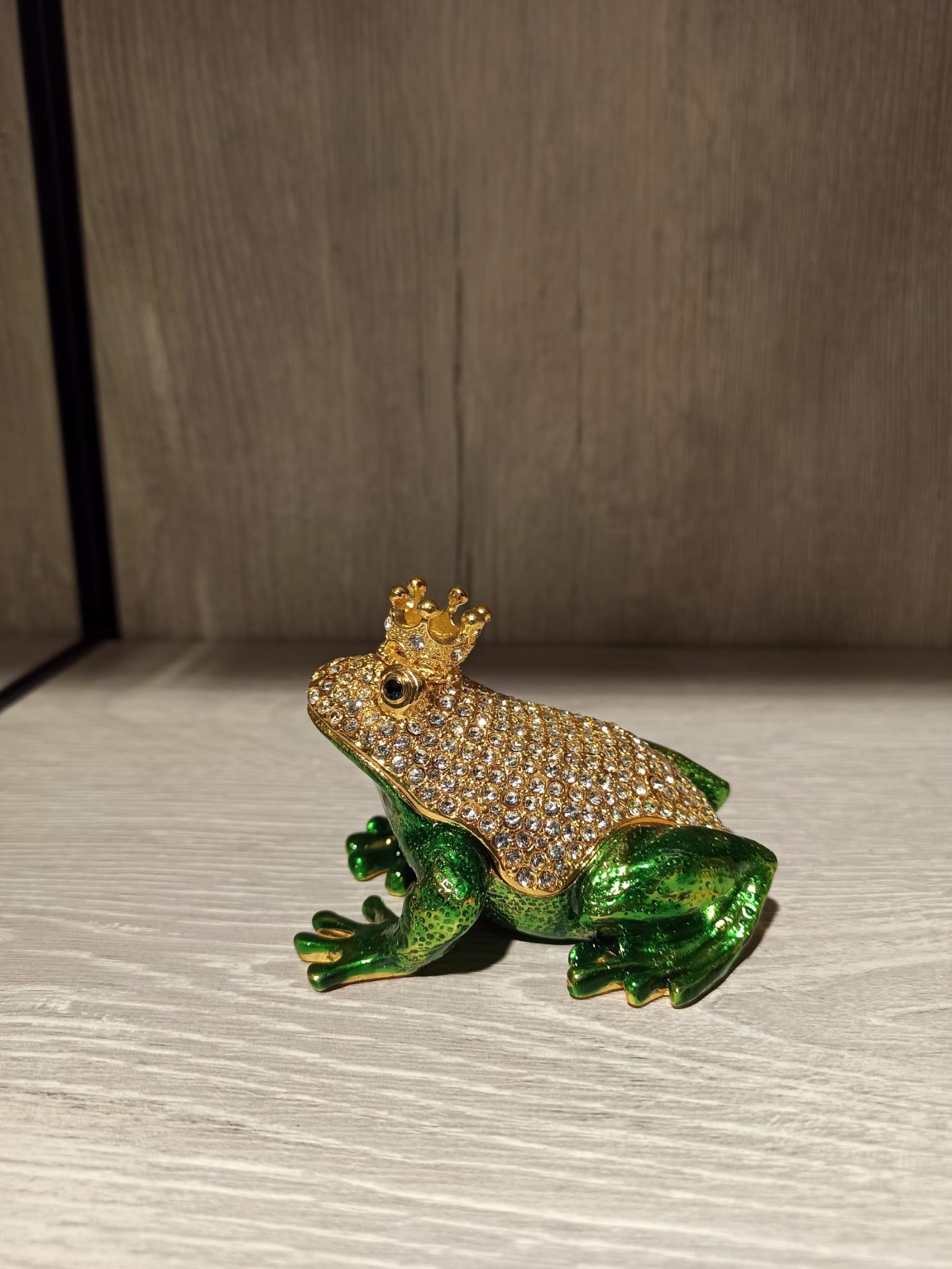 Swarovski Taşlı Kurbağa Mücevherlik / Dekoratif Biblo - Miamantra