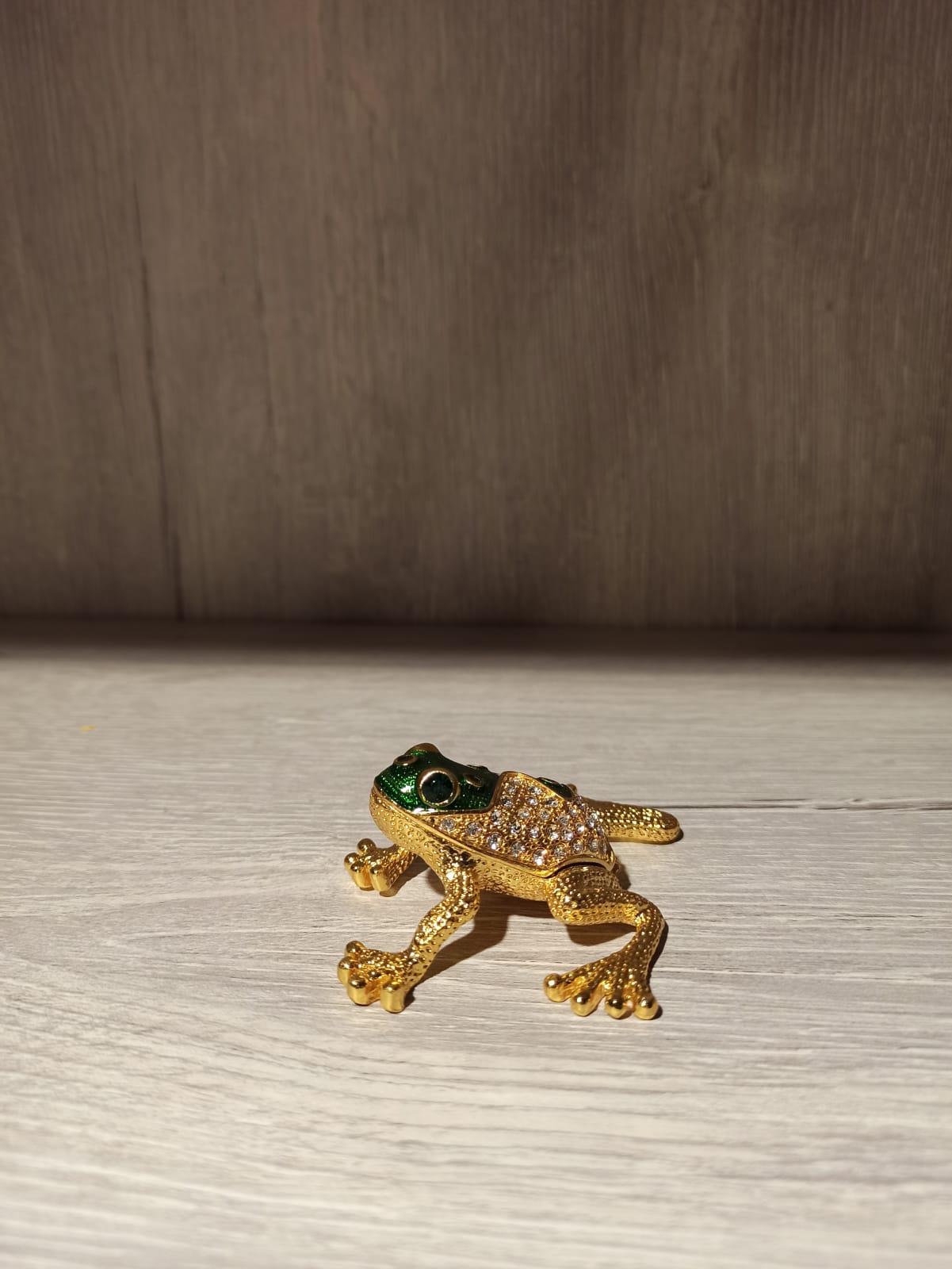 Swarovski Taşlı Kurbağa Mücevherlik / Dekoratif Biblo - Miamantra