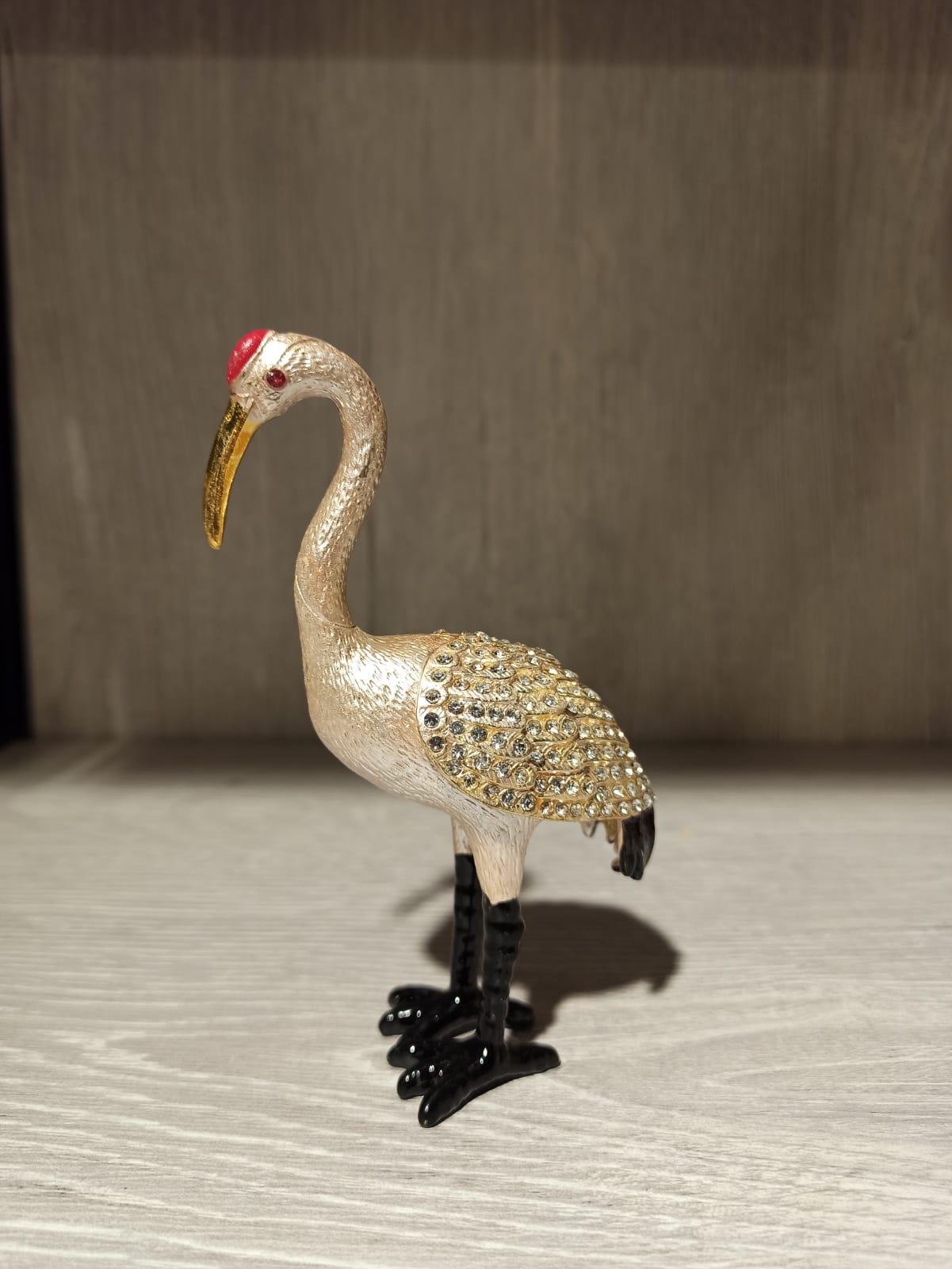 Swarovski Taşlı Leylek Mücevherlik / Dekoratif Biblo - Miamantra