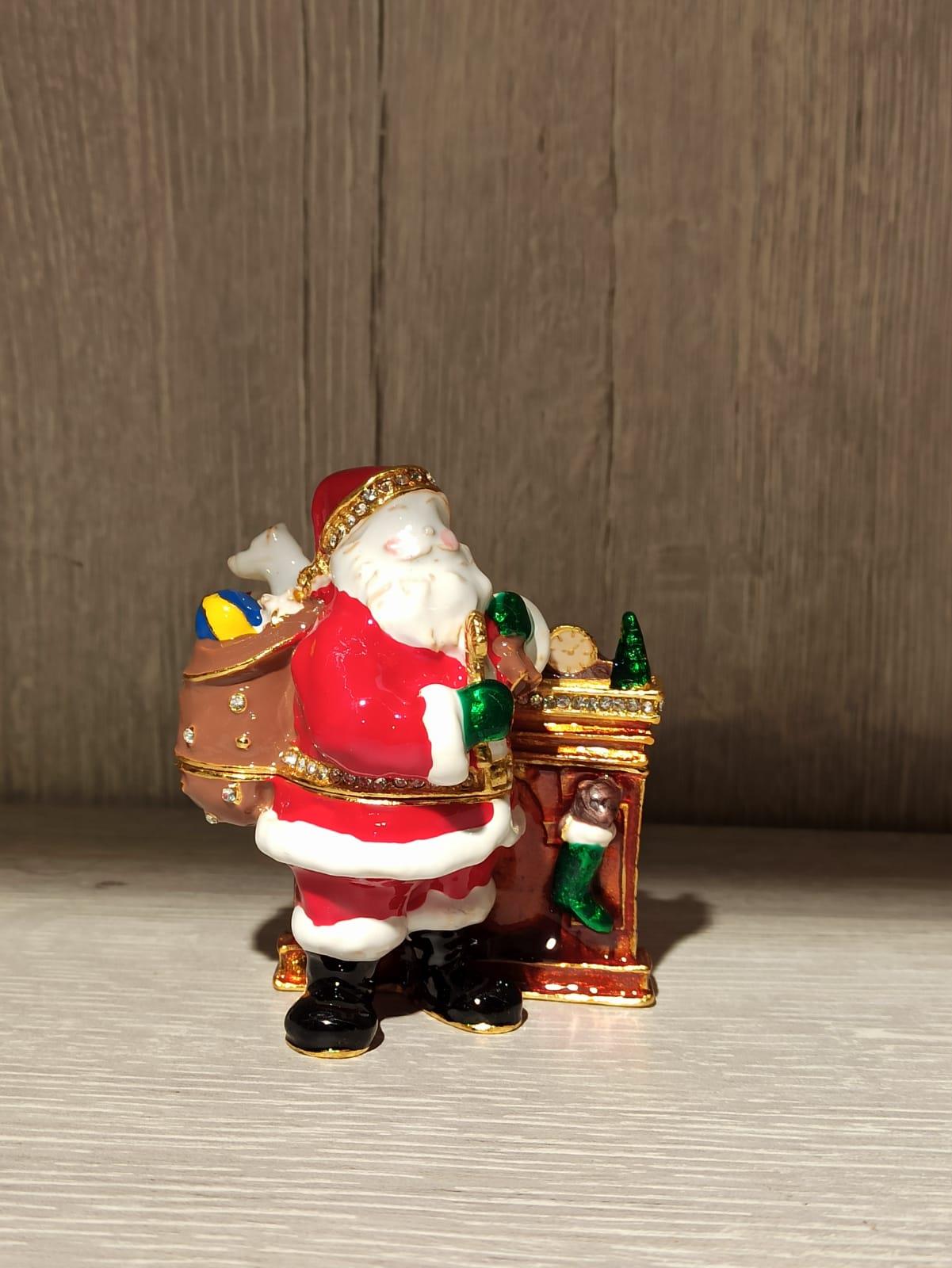 Swarovski Taşlı Noel Baba Mücevherlik / Dekoratif Biblo - Miamantra