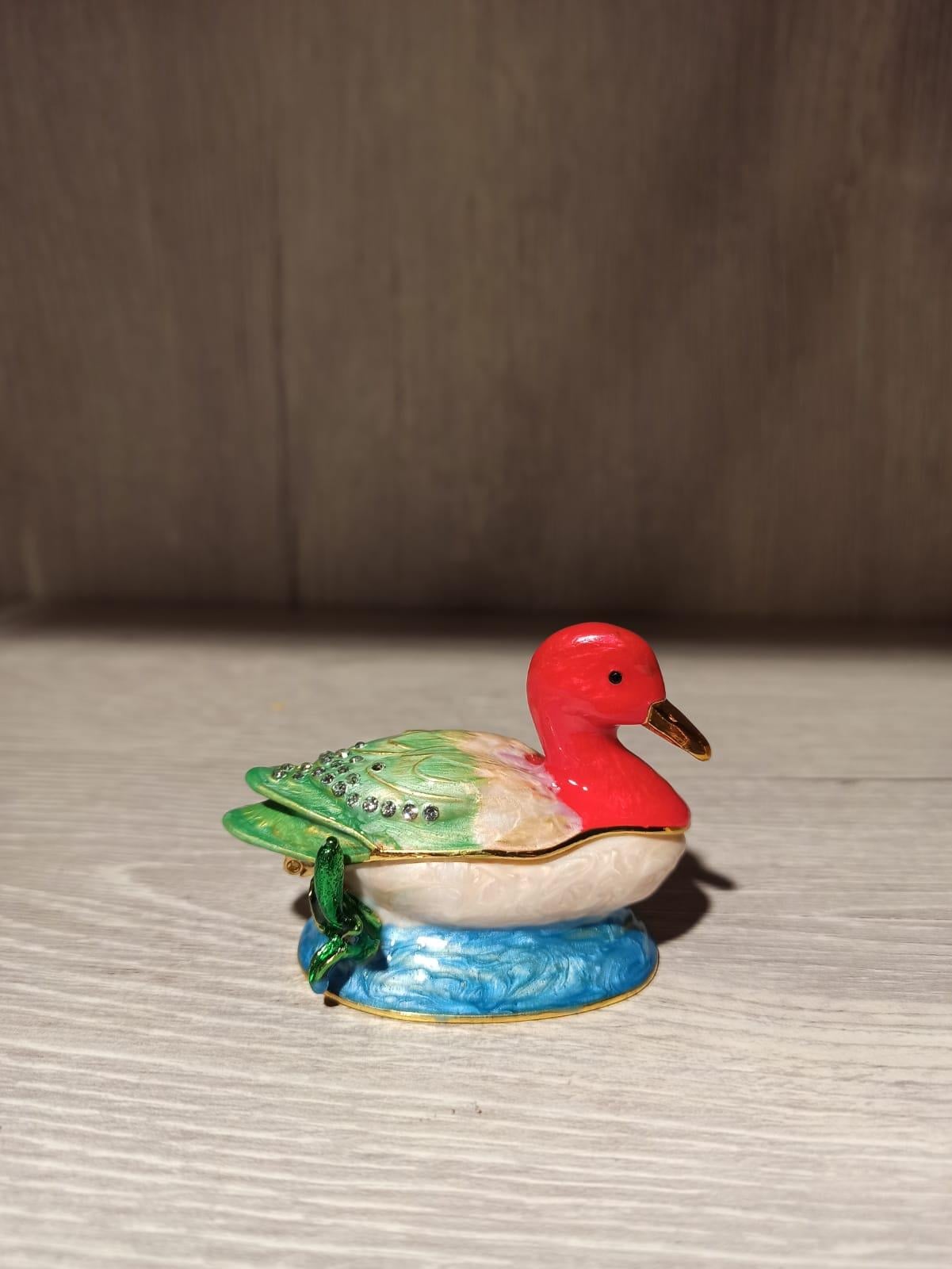 Swarovski Taşlı Ördek Mücevherlik / Dekoratif Biblo - Miamantra