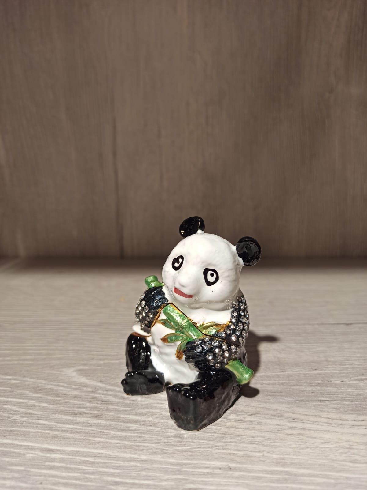 Swarovski Taşlı Panda Mücevherlik / Dekoratif Biblo - Miamantra