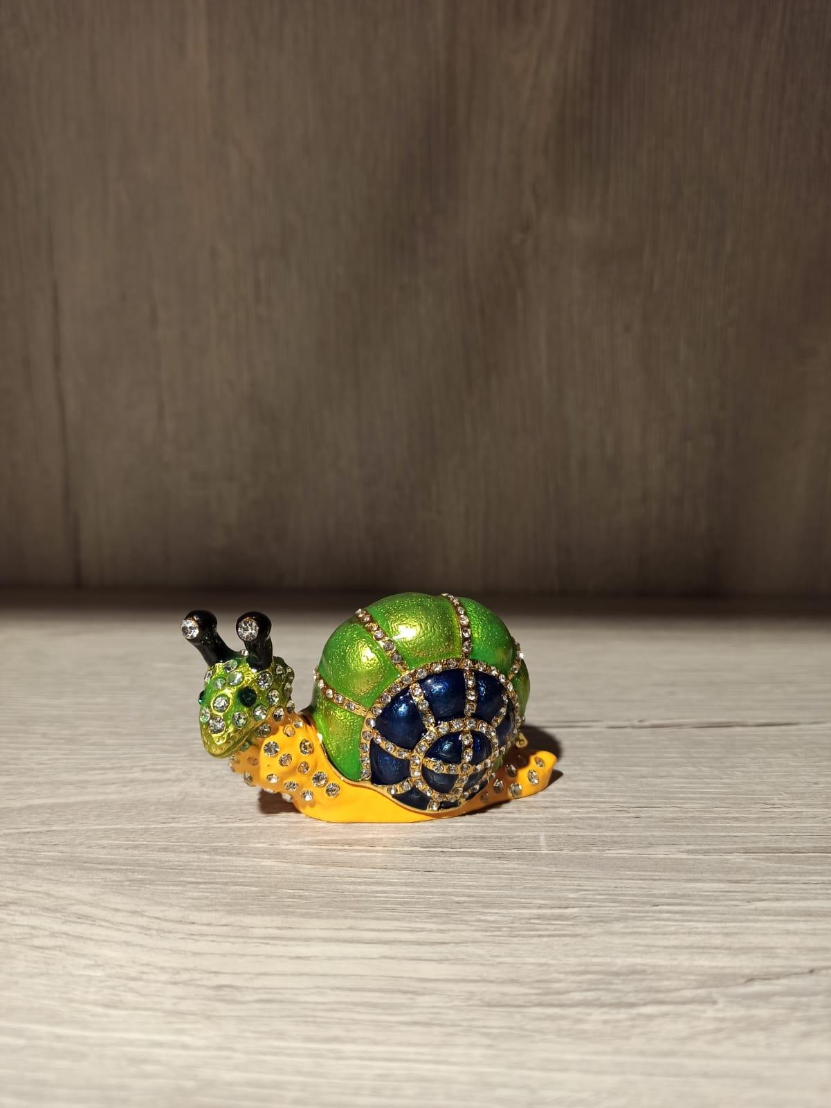Swarovski Taşlı Salyangoz Mücevherlik / Dekoratif Biblo - Miamantra