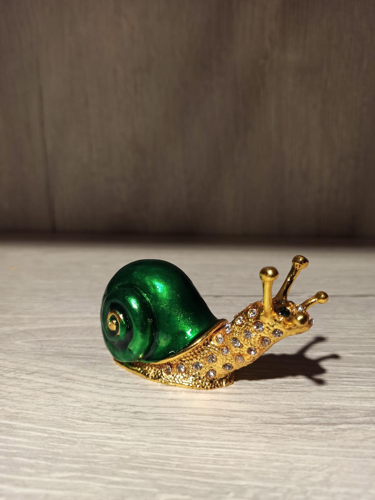 Swarovski Taşlı  Salyangoz Mücevherlik / Dekoratif Biblo - Miamantra