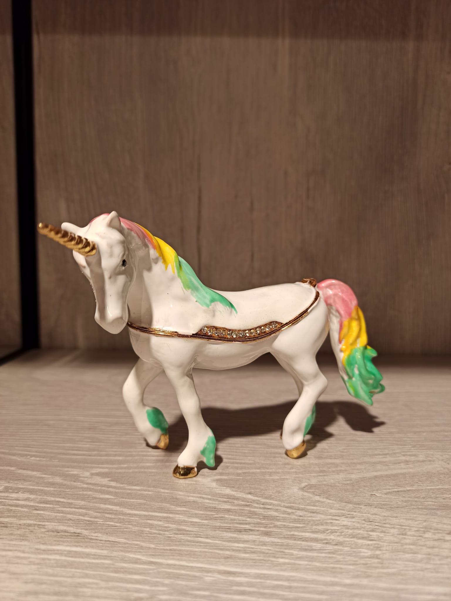 Swarovski Taşlı Unicorn Mücevherlik / Dekoratif Biblo - Miamantra