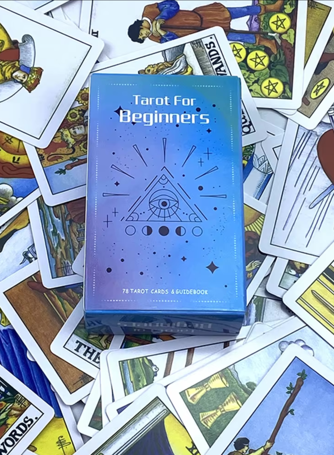 Tarot for Beginners Yeni Başlayanlar için 78 Adet Tarot Kartları ve Tanıtım Kitapçığı - Miamantra