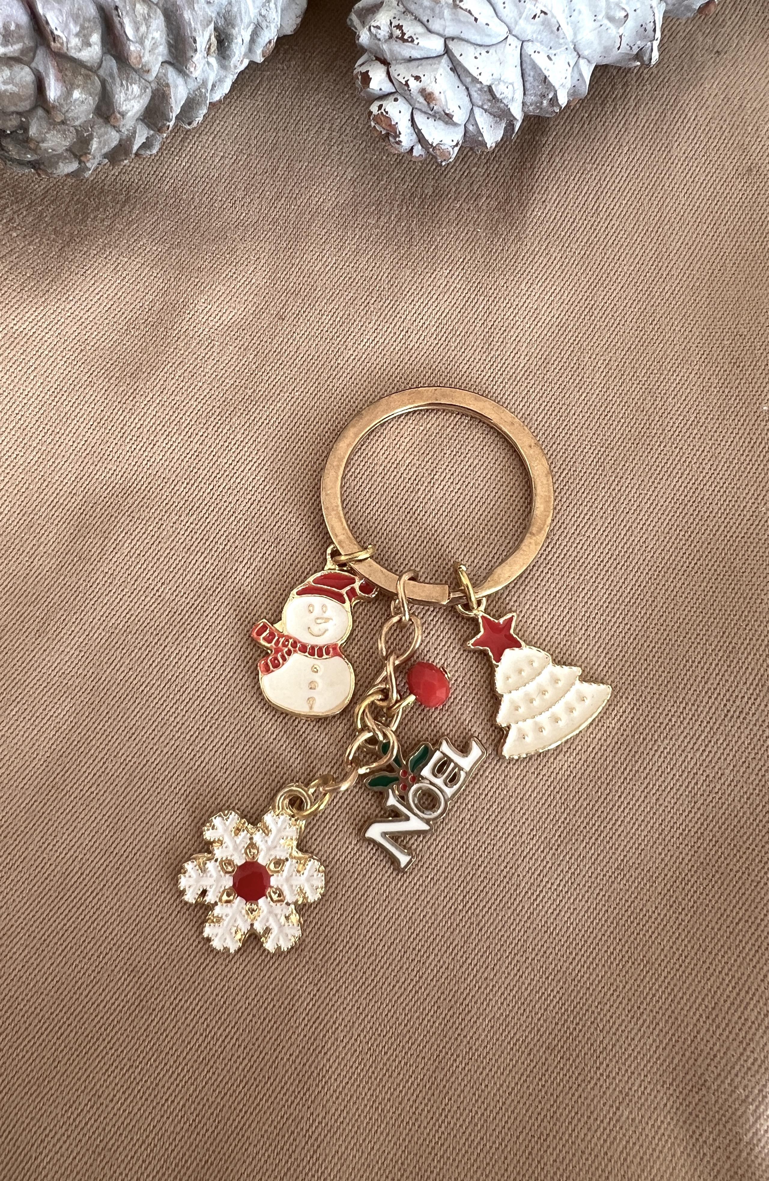 Yılbaşı Hediyesi Anahtarlık / Yılbaşı Charmlı Çanta Süsü Anahtarlık Model2 - Miamantra