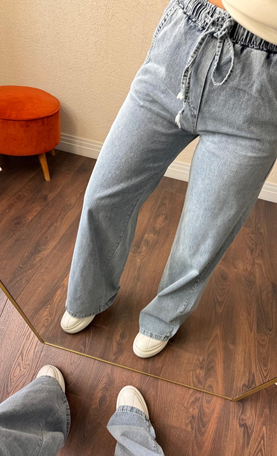Bel lastıklı pantalon