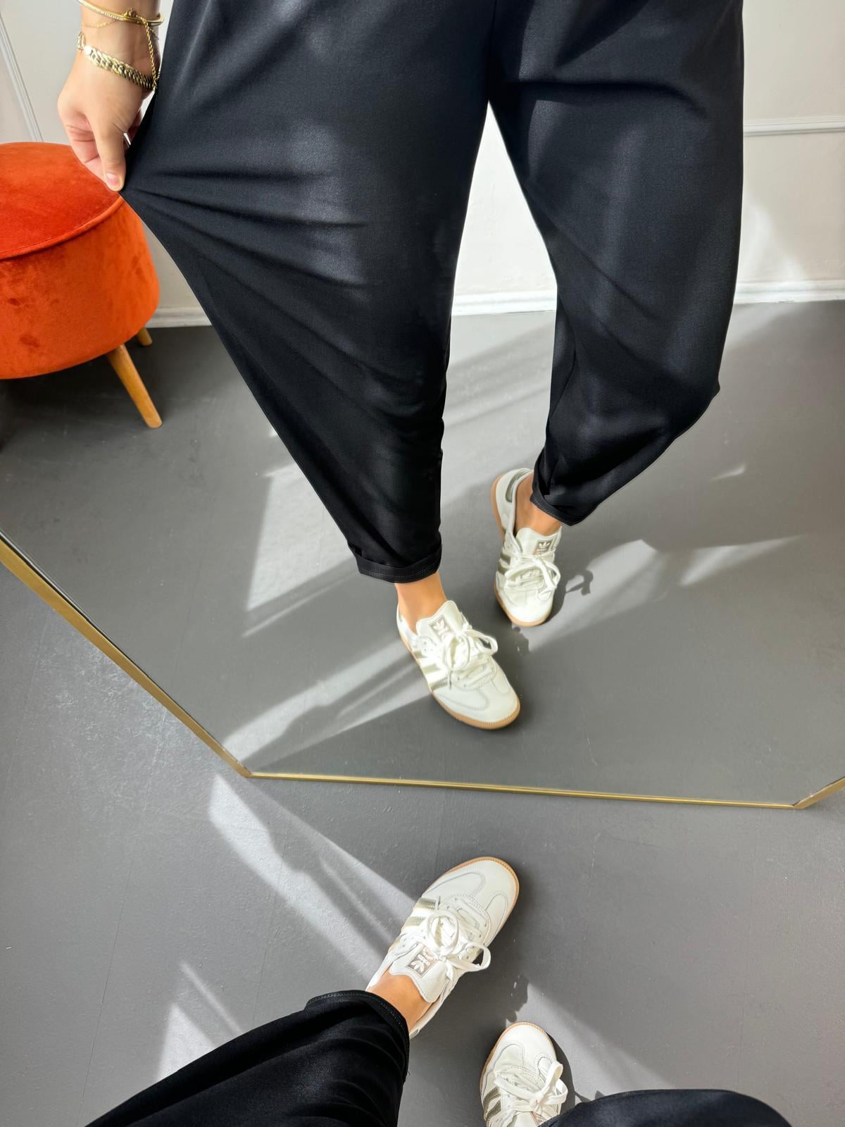 Beli lastikli pantalon