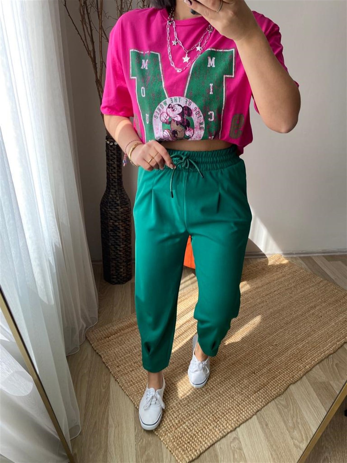 Ekstra yuksek bel full lıkralı pantalon