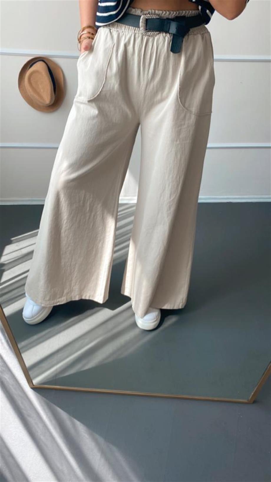 Pamuk keten pantalon