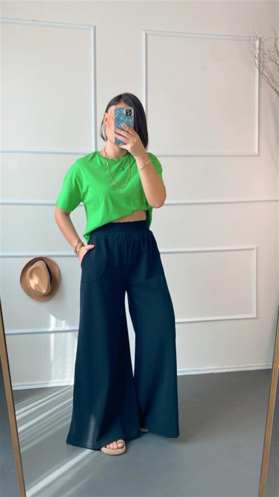 Pamuk keten pantalon