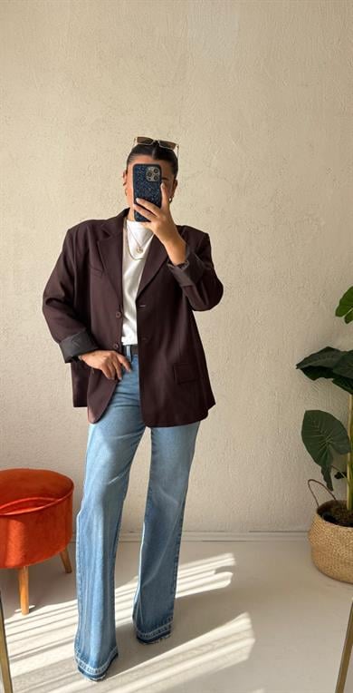 Astarlı blazer ceket