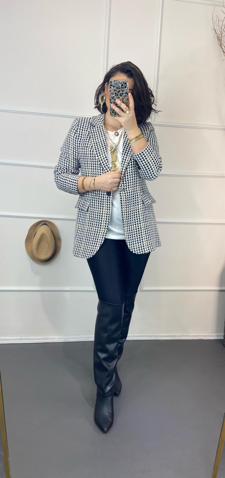 Astarlı blazer ceket