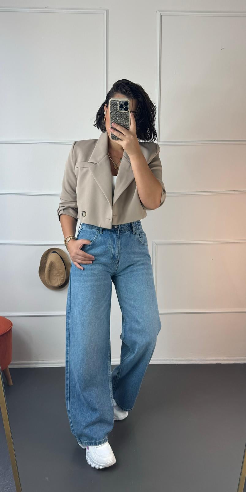 Astarlı Crop Ceket