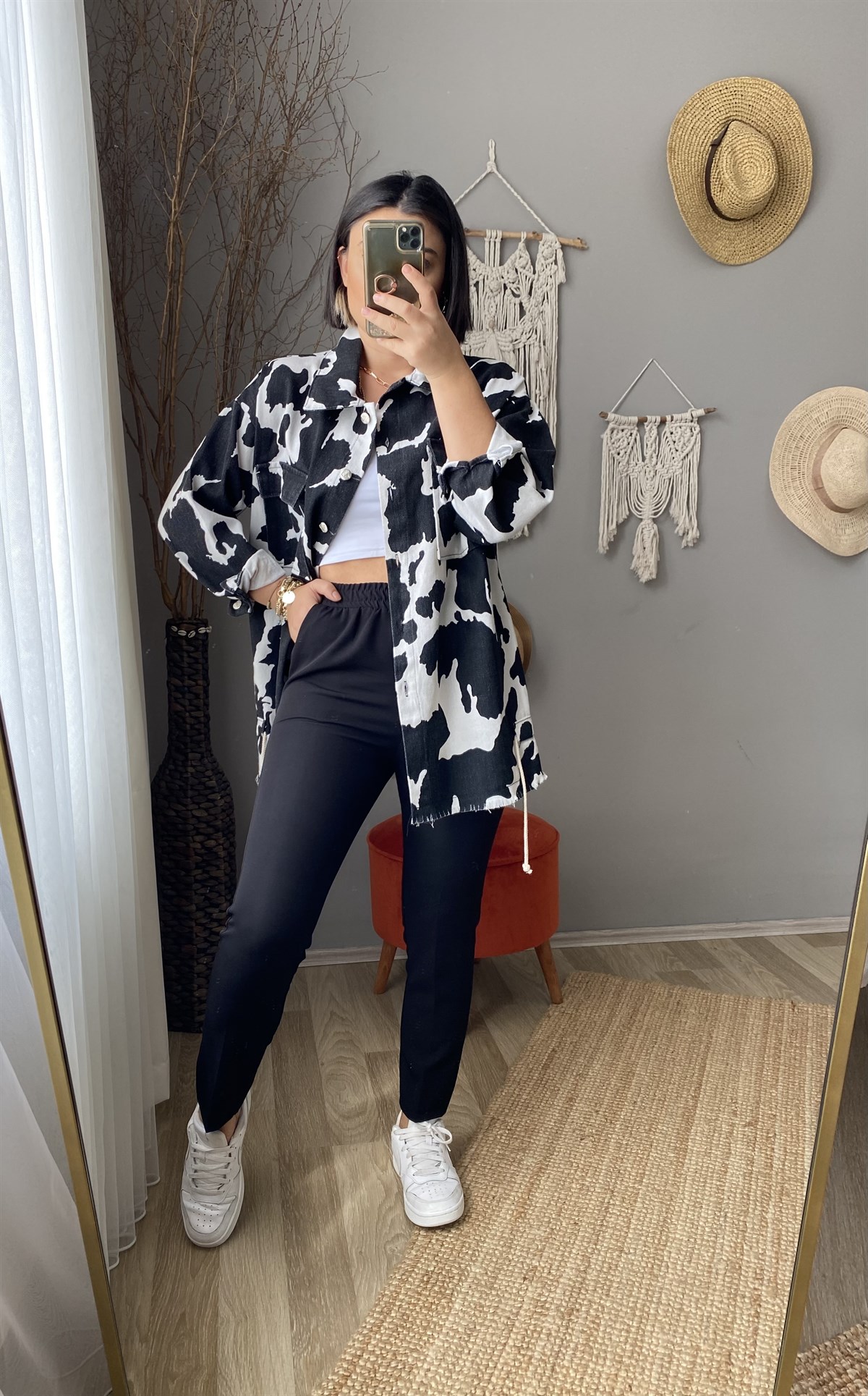 Beli lastikli kumaş pantalon
