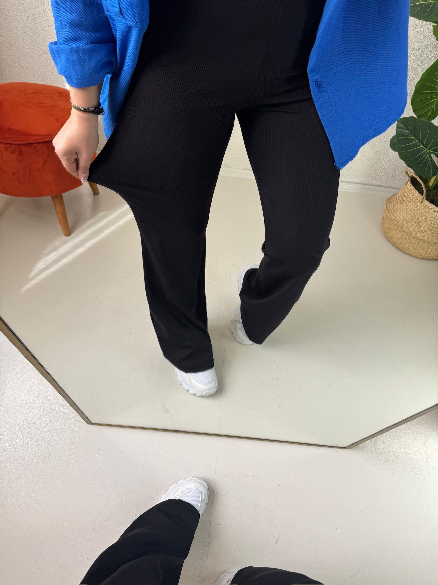 Fitilli tayt pantalon