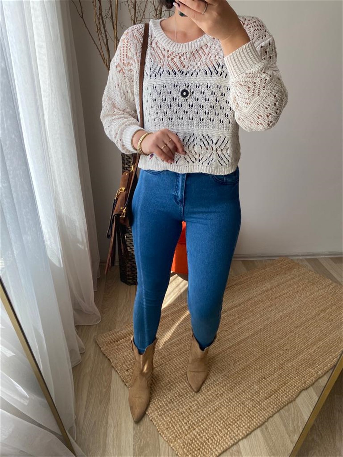 Full lıkralı orme pantalon