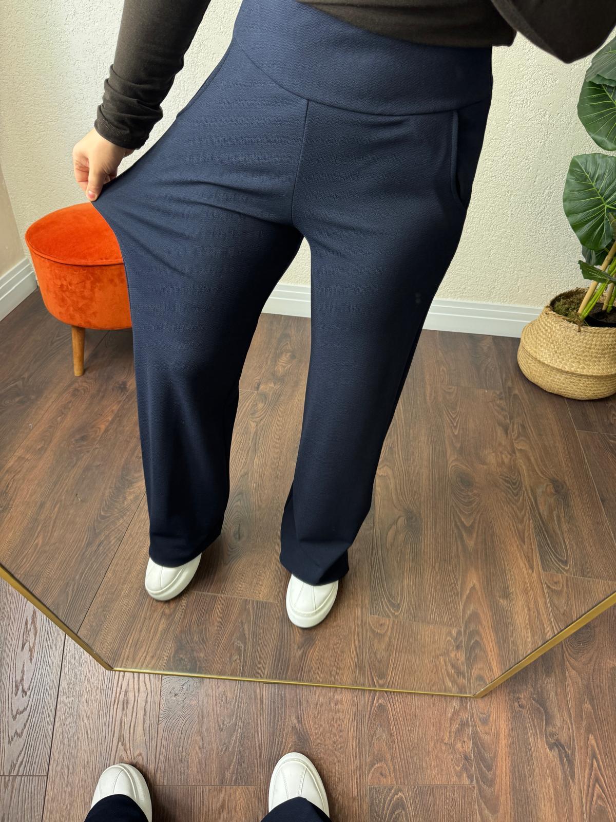 Lıkralı krep kumas palazzo pantalon
