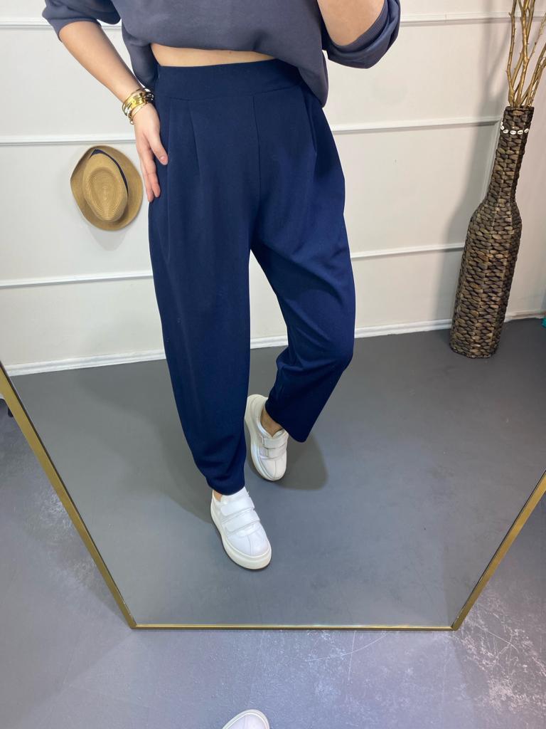 Lıkralı pantolon larcıvert