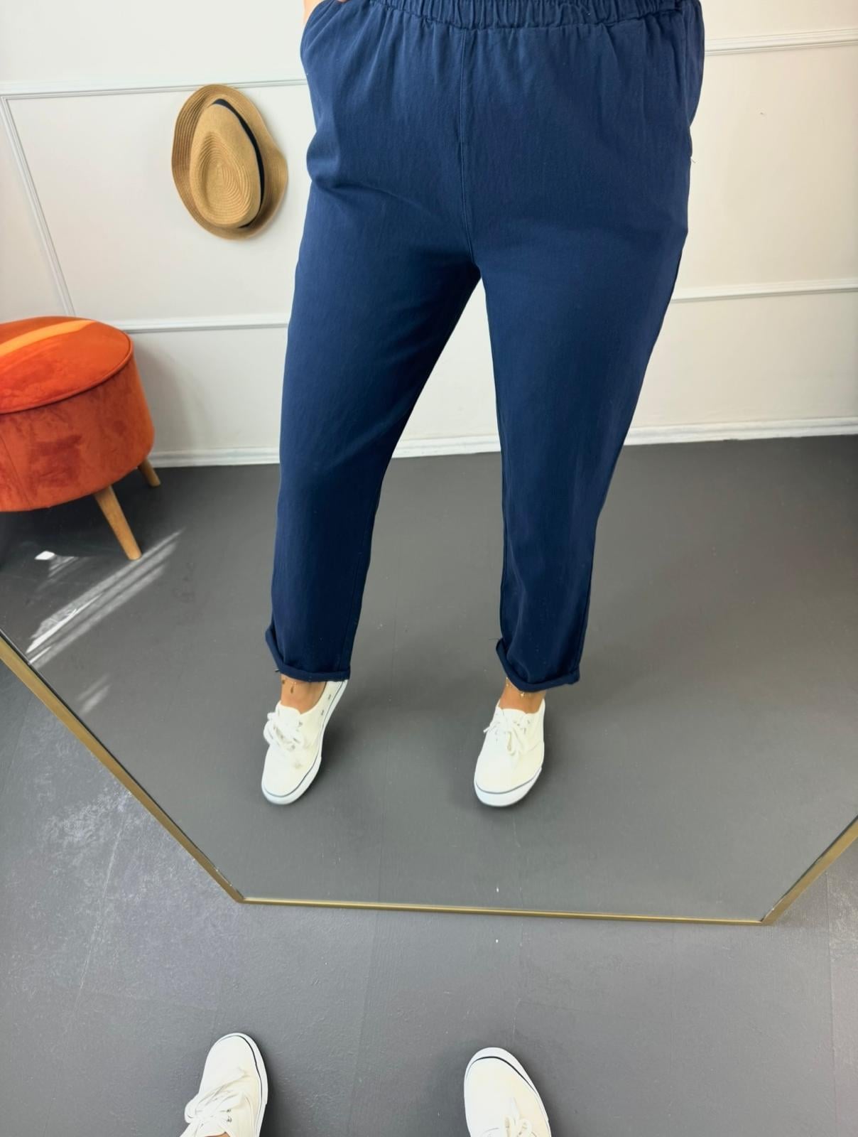 Pamuk keten pantalon
