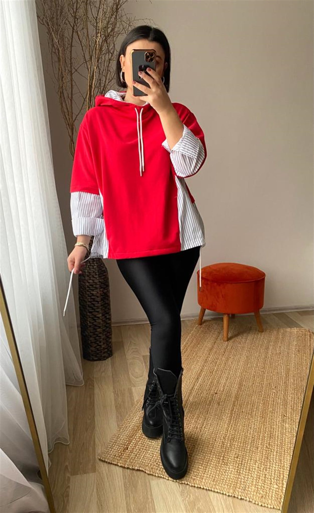 Pamuklu tasarım sweat