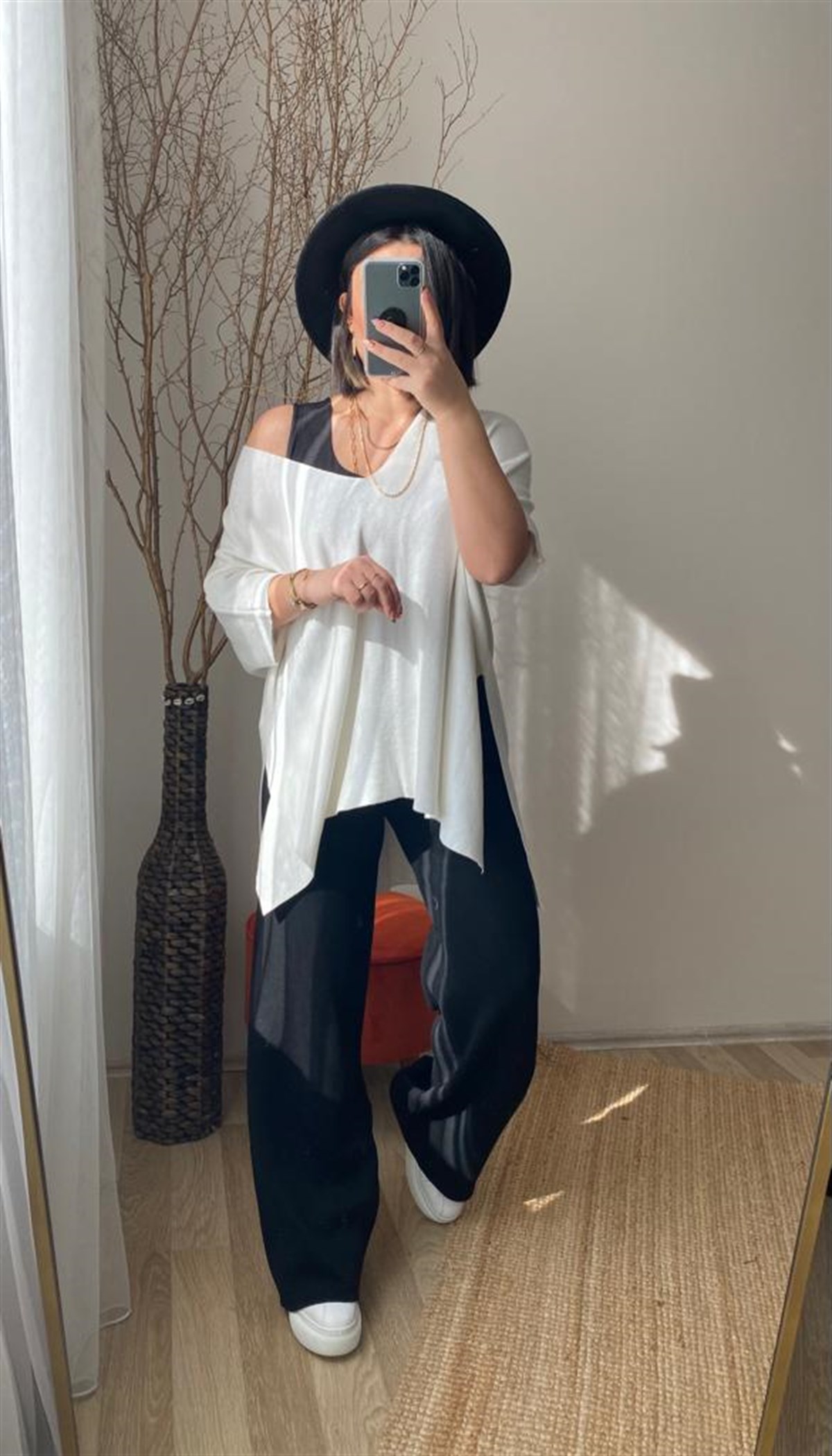 Standart beden celık orgu trıko pantalon