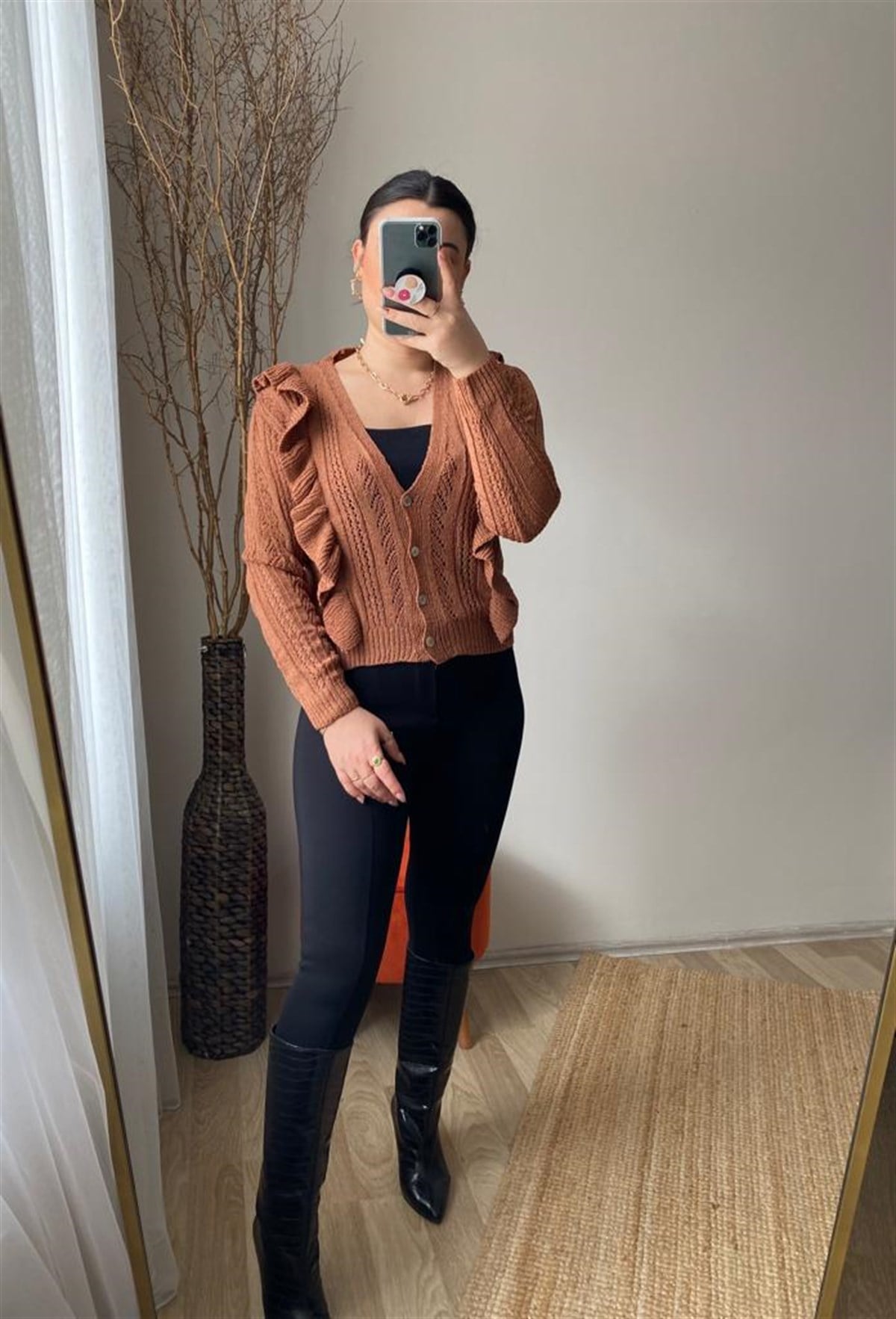 Standart beden trıko hırka