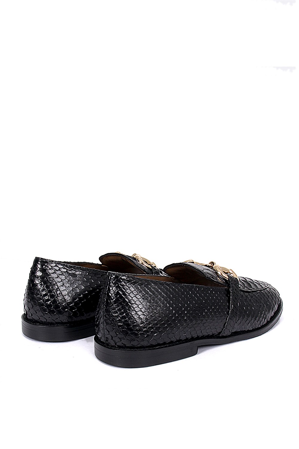 Kadın Tokalı Loafer Babet Ayakkabı