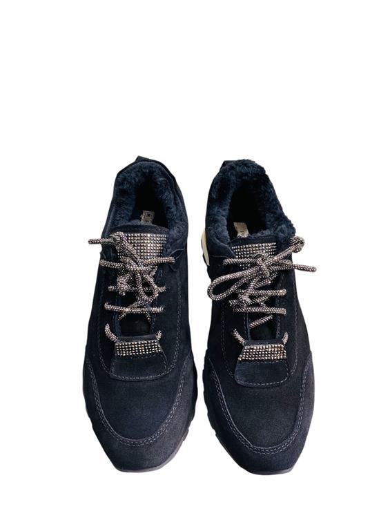 Kadın Spor Ayakkabı-Siyah Süet