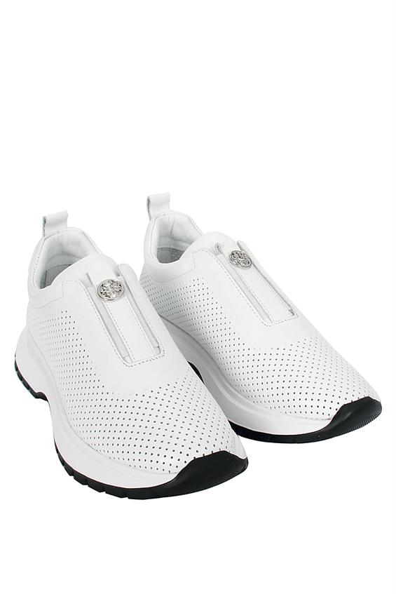 Kadın Sneakers Ayakkabı - Beyaz Deri