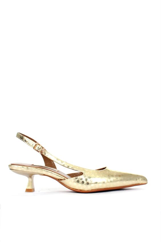 Kadın İnce Topuklu Ayakkabı - Dore Deri
