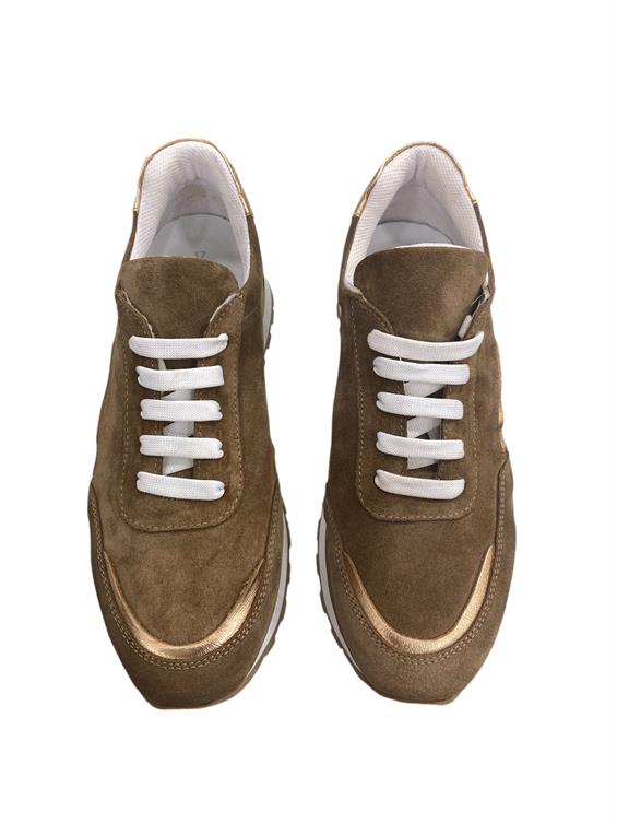 Kadın Spor Ayakkabı-Taba Süet 