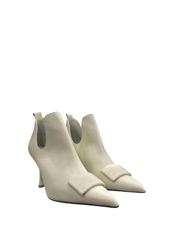 Kadın Topuklu Bot - Bej Floter