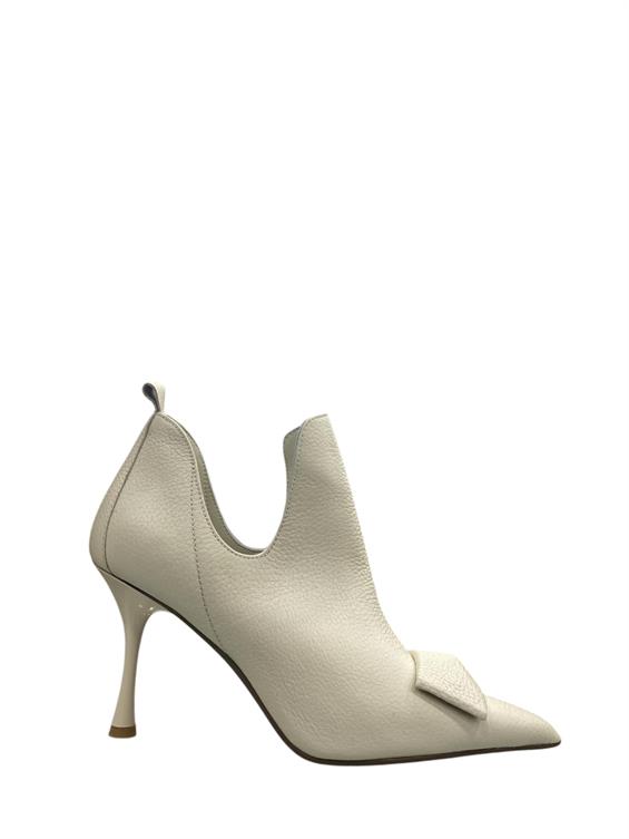 Kadın Topuklu Bot - Bej Floter