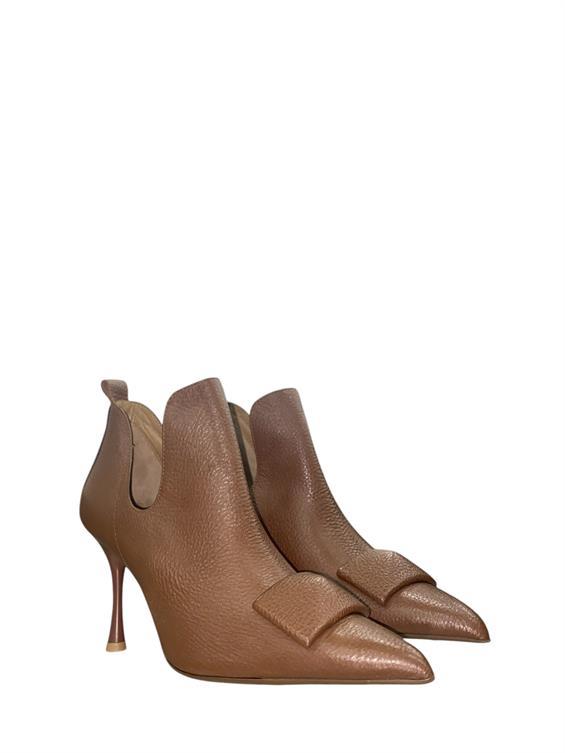 Kadın Topuklu Bot - Kahve Floter