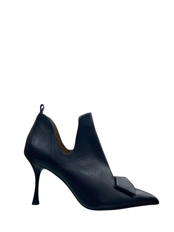 Kadın Topuklu Bot - Siyah Floter