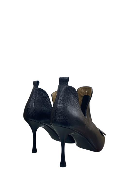 Kadın Topuklu Bot - Siyah Floter