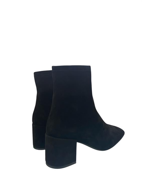 Kadın Topuklu Bot - Siyah Süet S.Ast