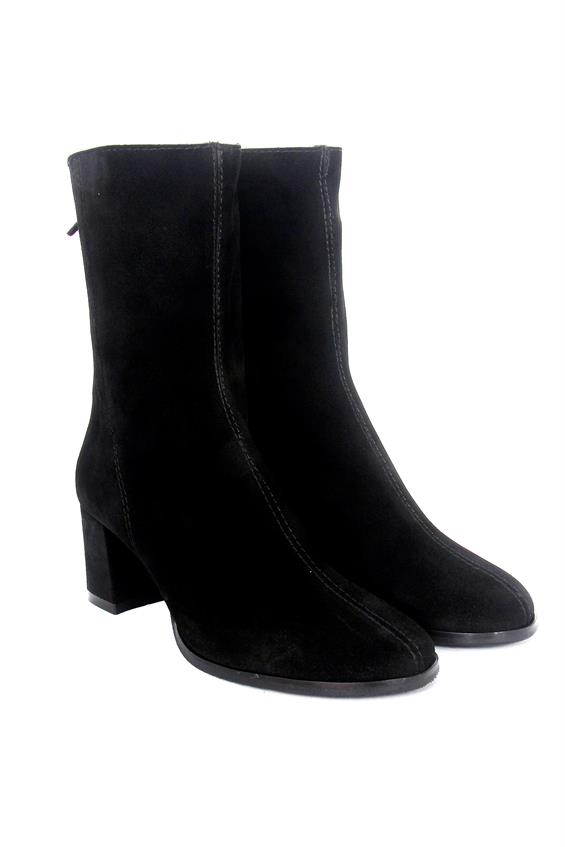 Kadın Topuklu Bot - Siyah Süet