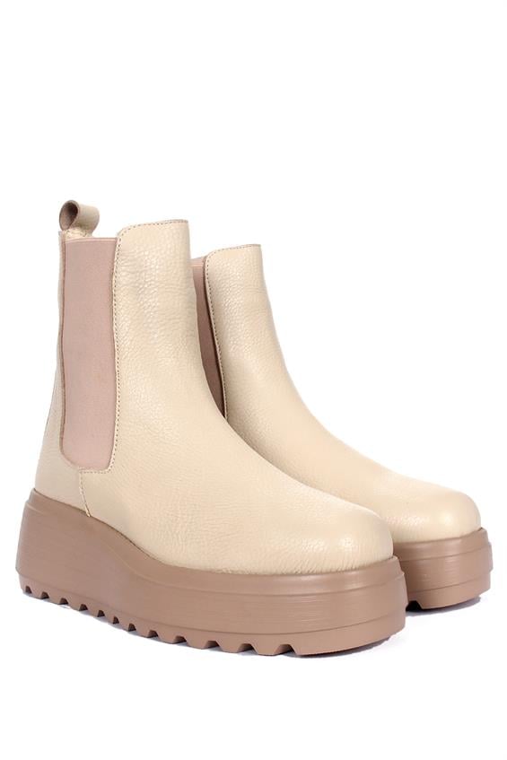 Kadın Chelsea Günlük Bot - Bej Deri