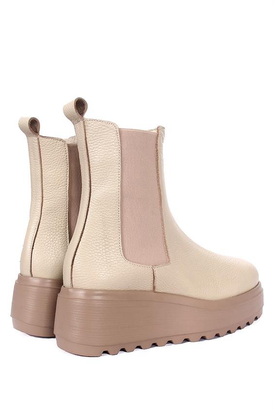 Kadın Chelsea Günlük Bot - Bej Deri