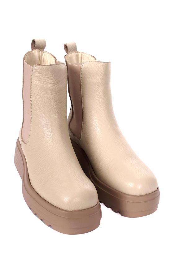 Kadın Chelsea Günlük Bot - Bej Deri