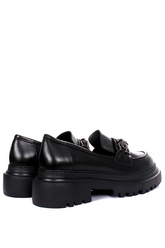 Kadın Tokalı Loafer Babet Ayakkabı