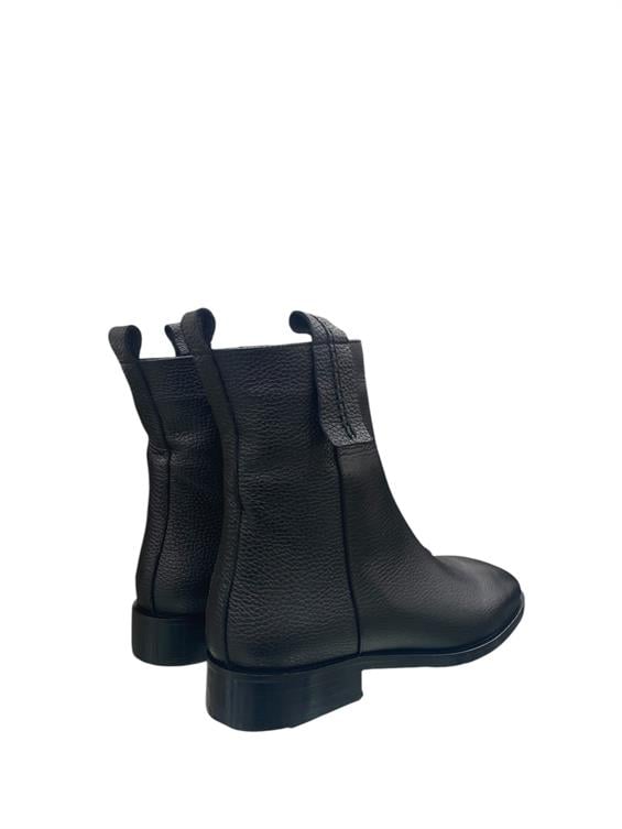 Kadın Klasik Düz Bot - Siyah Floter S.Ast.